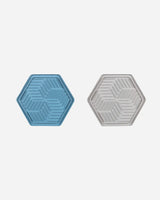 Blue & gray Lick Pad Bean Hexagon