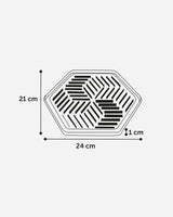 Lick Mat Bean Hexagon - measurements