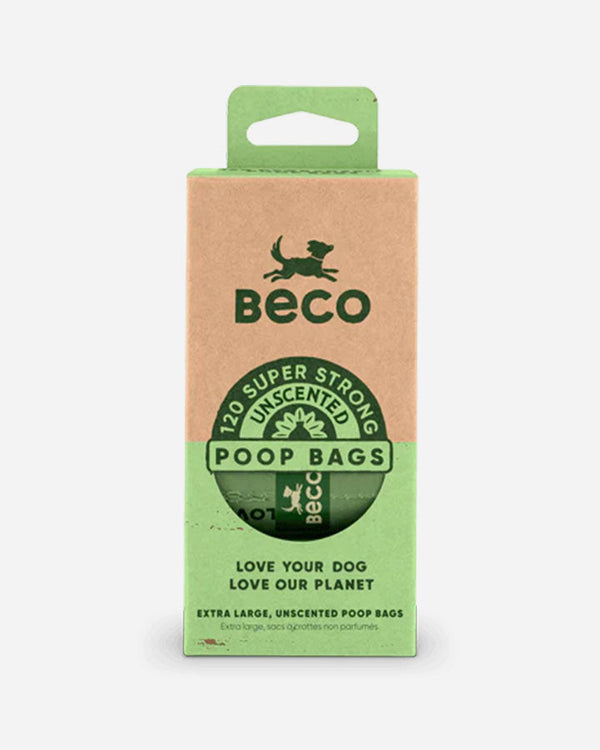 Beco Recycled Poop Bags - 8 rolls with 120 bags