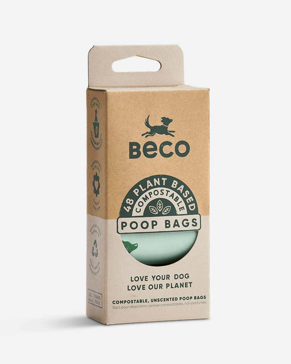 Beco Compostable Poop Bags - 4 rolls with 48 bags