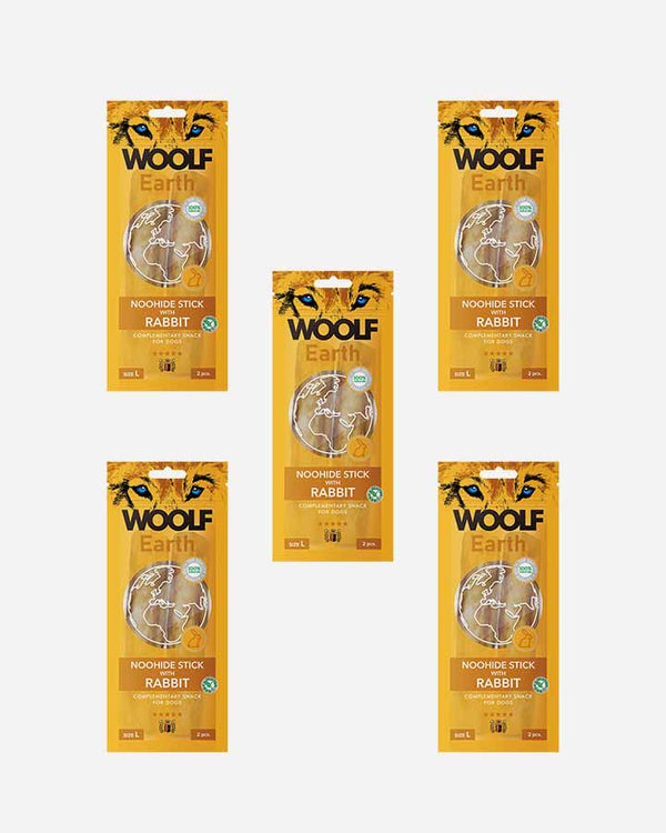 Woolf Rabbit - Chewing Stick 5 packs - Large