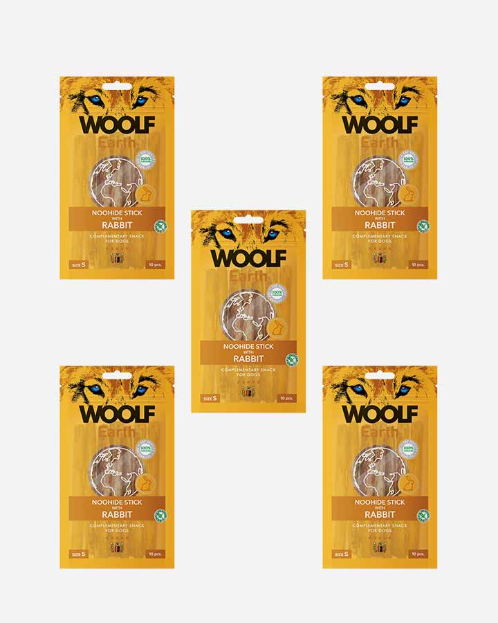 Woolf chew sticks Rabbit Small 5 packsbuy more and SAVE Petlux.eu