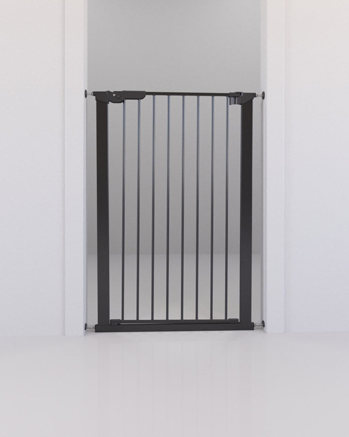DogSpace Bonnie - Extra Tall Pressure Fitted Dog Gate - Black