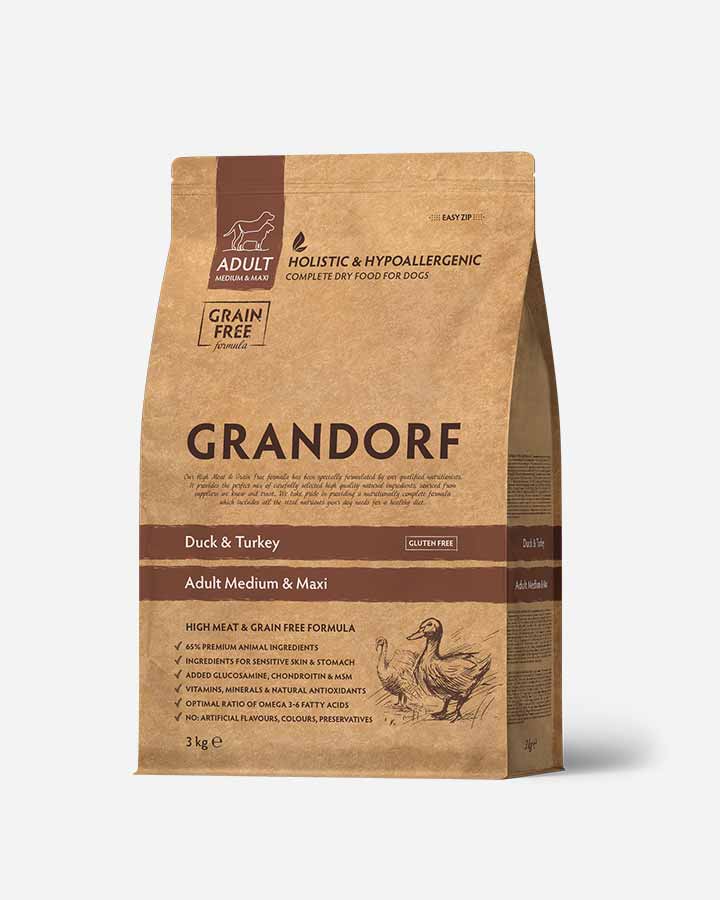 Grandorf Adult - Duck, Turkey and Grain Free - 3kg