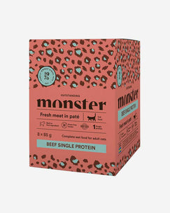 Monster Fresh Meat in Pate - Beef Single Protein - Cat Food
