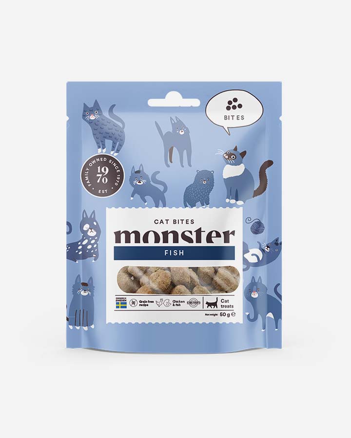 Monster - Treats with Fish and Chicken - for cats