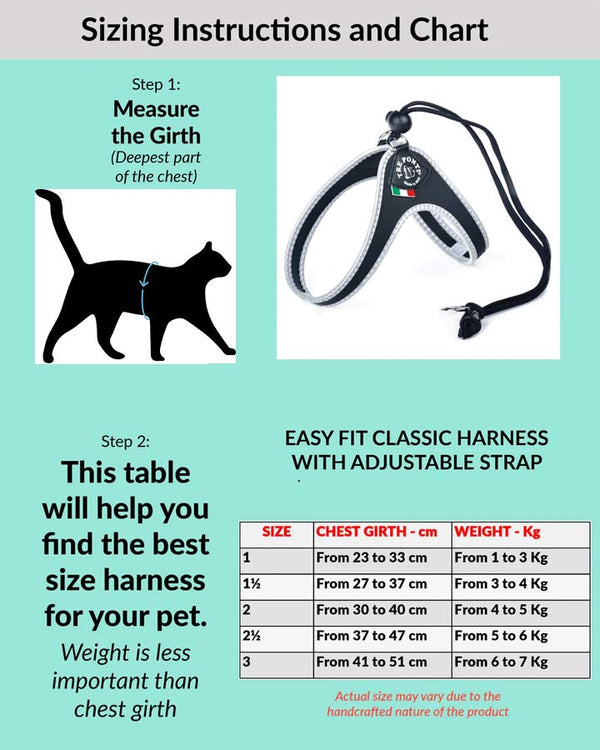 Cat harness Easy Fit with adjustment - Guide