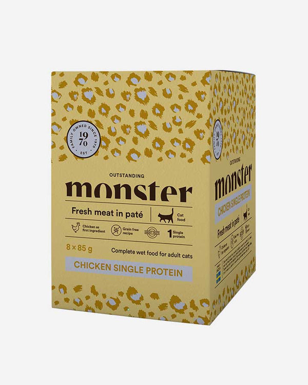 Monster Cat Food - Chicken Single Protein - Fresh meat in pate