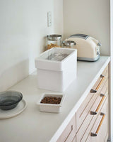 Pet Food Container on Kitchen Countertop