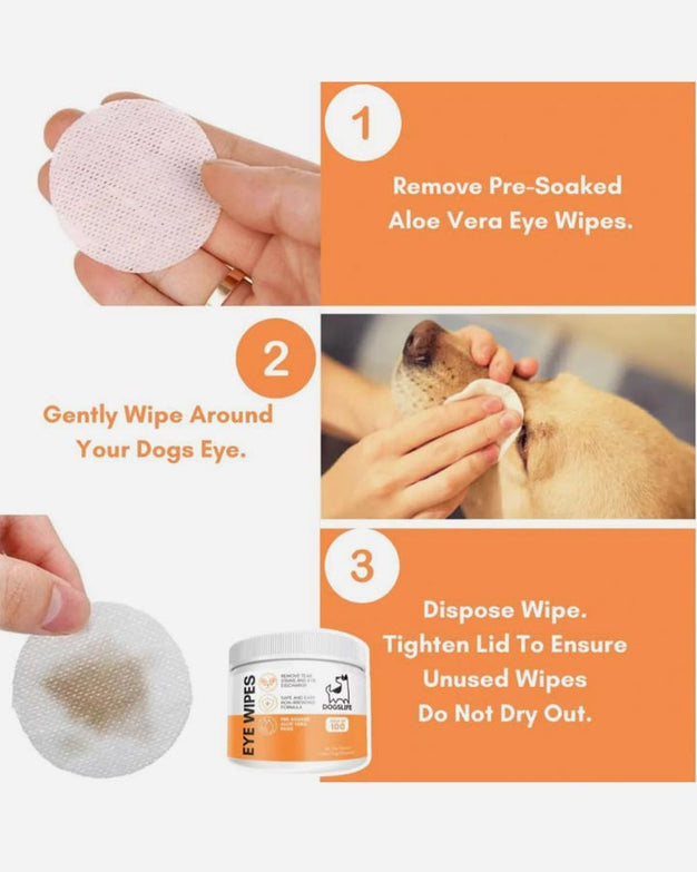 An easy and simple solution for cleaning around your pet's eyes