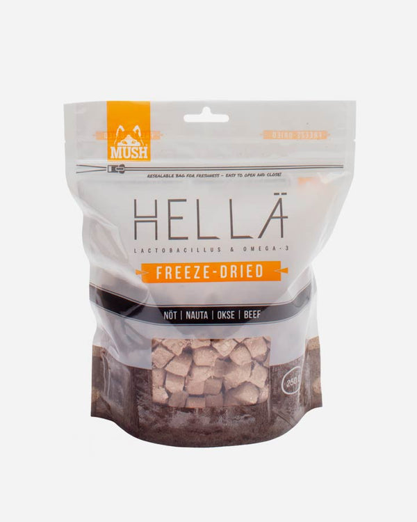 MUSH HELLÄ - 250g Freeze-Dried Dog Food with Beef