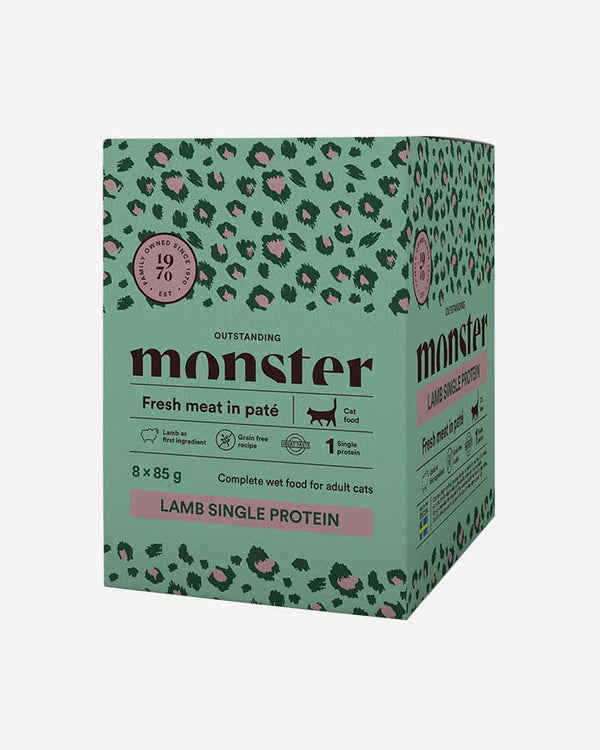 Monster Lamb Single Protein - Wet Cat Food - Fresh Meat in Pate