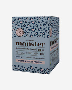 Monster Salmon Single Protein- Cat Food - Freshly forzen fish in pate