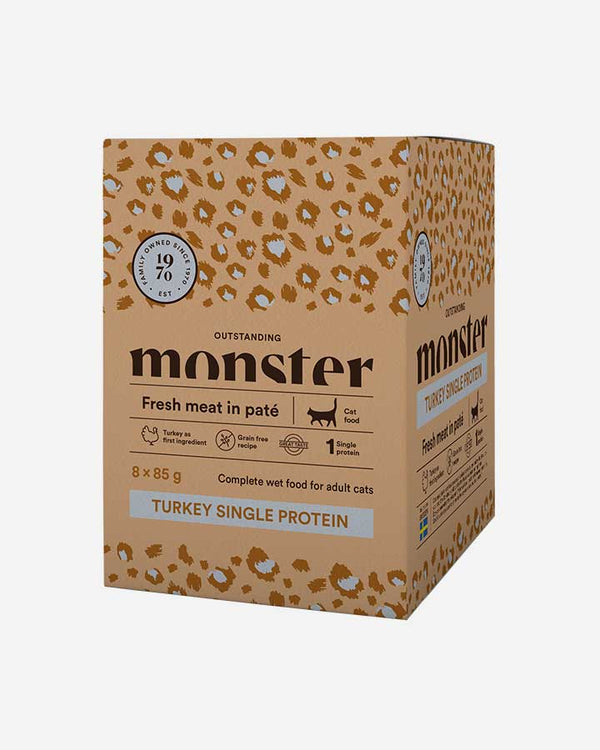Monster Turkey Single Protein - Cat Food - Fresh meat in broth