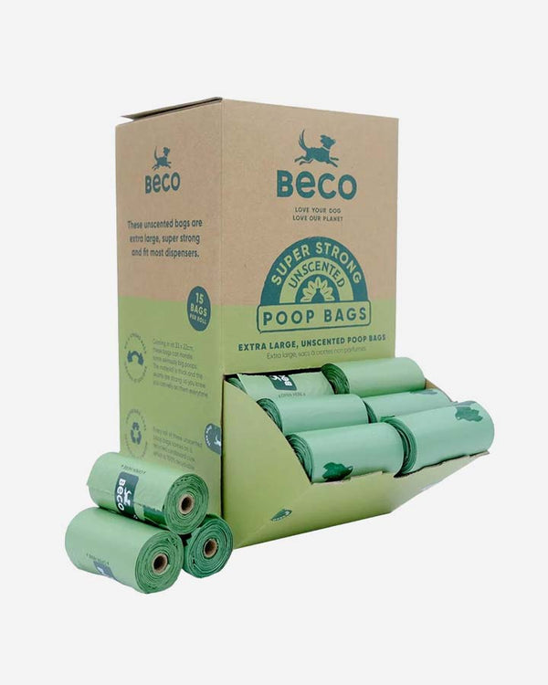 Beco Recycled Poop Bags - 64 rolls with 960 bags