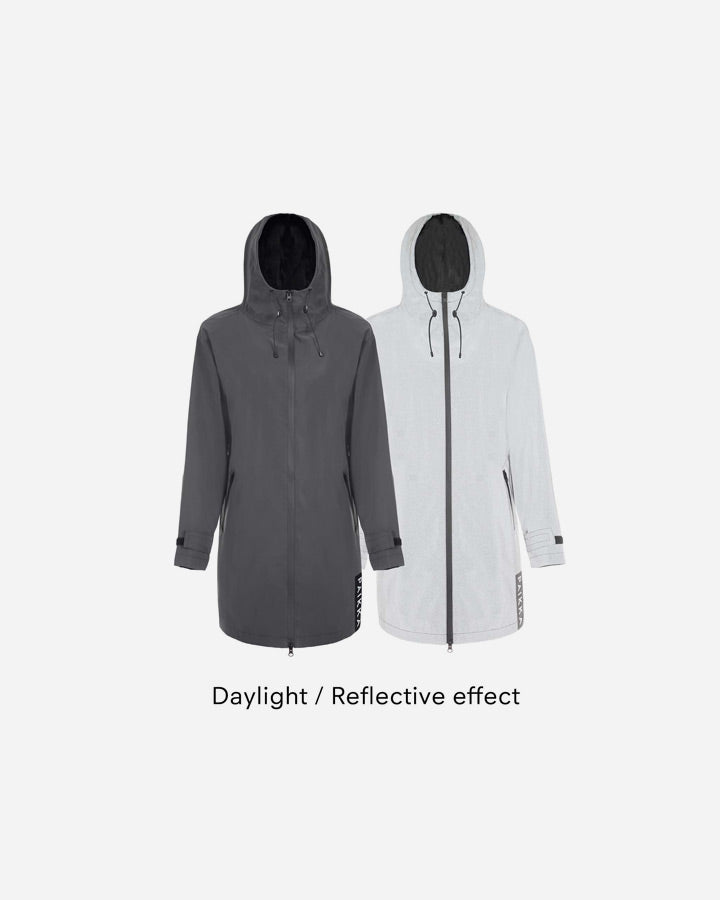 Paikka Human Visibility Raincoat - Dark reflective effect