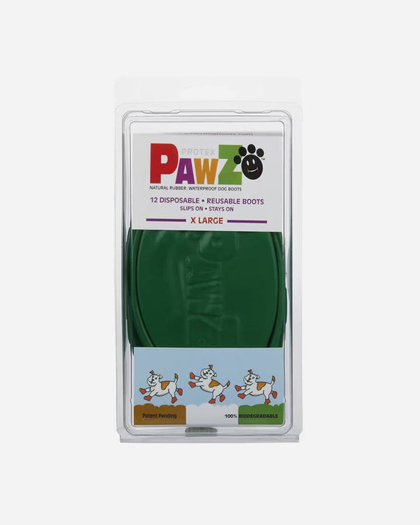 PawZ Dog Shoes - Rubber Boots - Green - X-Large
