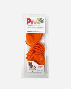 PawZ Dog Shoes - Rubber Boots - Orange - XSmall
