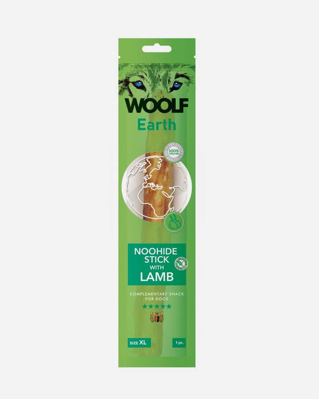 Woolf Earth Noohide Stick with Lamb - XL - Dog Snack