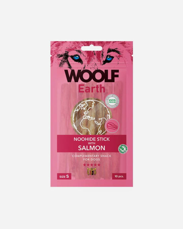 Woolf Earth Noohide Stick with Salmon - Small - Dog Snack