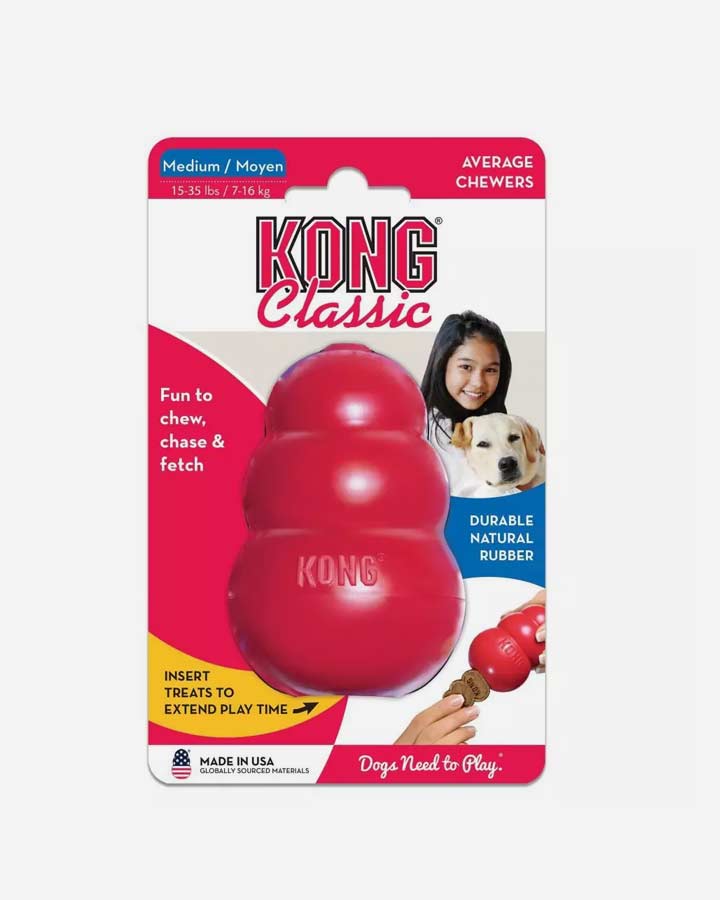 KONG Classic Dog Toy - Red - Medium