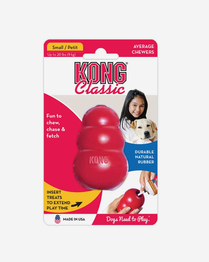 KONG Classic Dog Toy - Red - Small