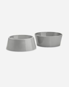 MiaCara Doppio Dog Bowl Set - Concrete