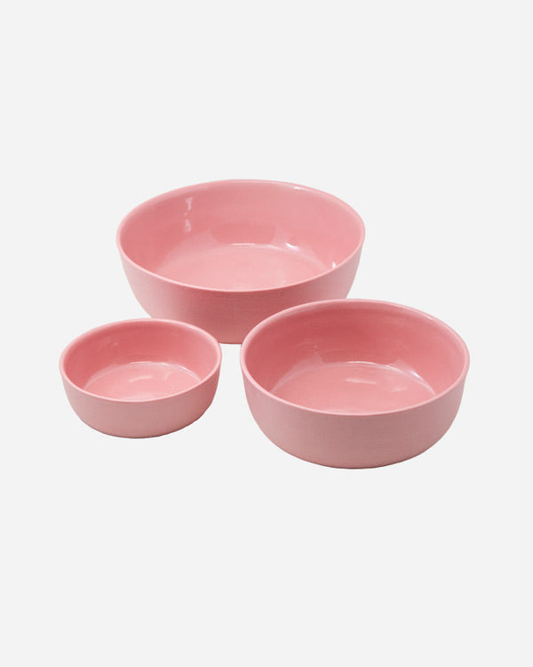 Food & Water Bowl - Line Rønnest Ceramics - Light Raspberry