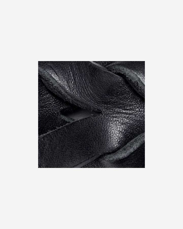 Braided leather - MiaCara Bergamo - Black