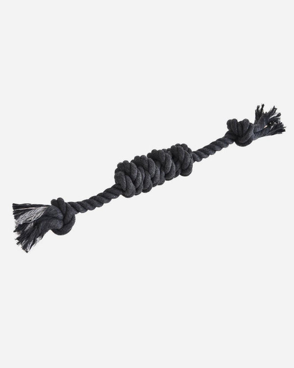 Rope with a long knot in the middle - 42cm - Gray