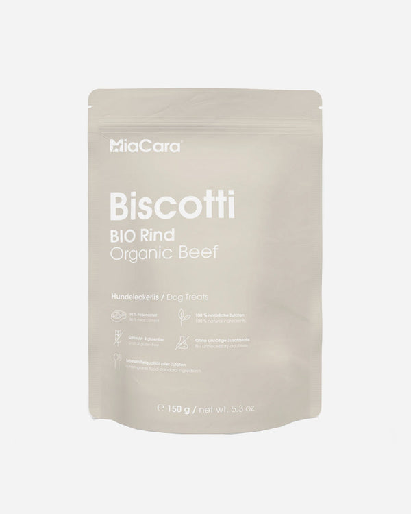 Miacara Biscotti Organic Beef dog treats