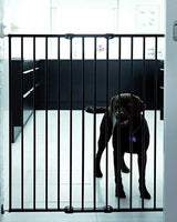 DogSpace Charlie - Extra Tall Extending Dog Gate - Black