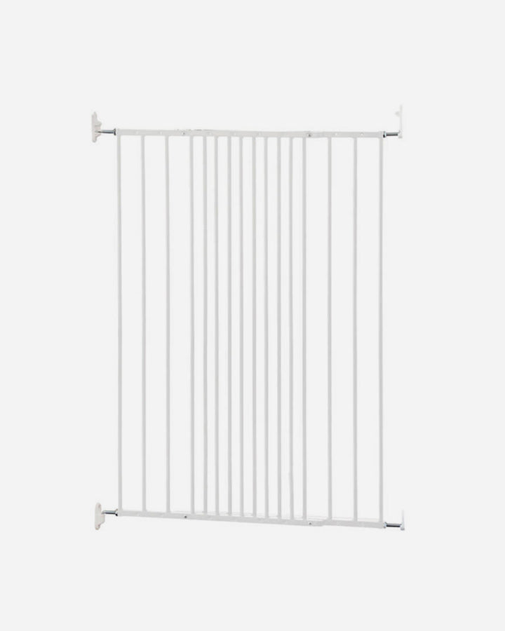 DogSpace Charlie - Extra tall expanding dog gate 103 cm - White - Screw Mounted