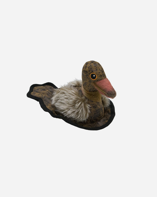 Plush Duck - dog toy - brown