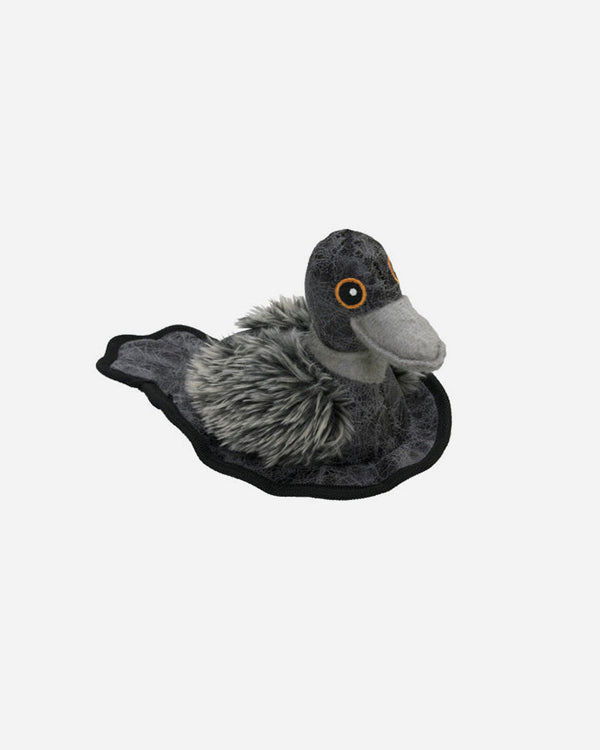 Plush Duck - dog toy - grey
