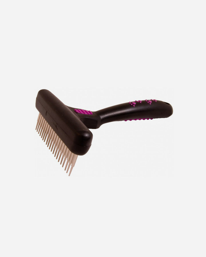 KW Smart Flexible Curry Comb - Wide with roller teeth