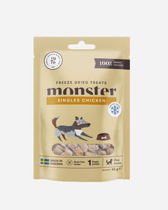 Monster Freeze Dried Dog Treats - Singles Chicken