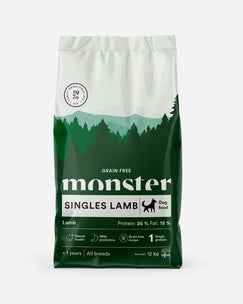 Monsters Grain Free Single Lamb 12kg - dog food - All breeds
