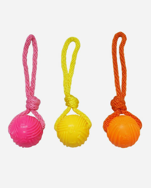 Good Boy Ball on a Rope - Assorted colours - Petlux