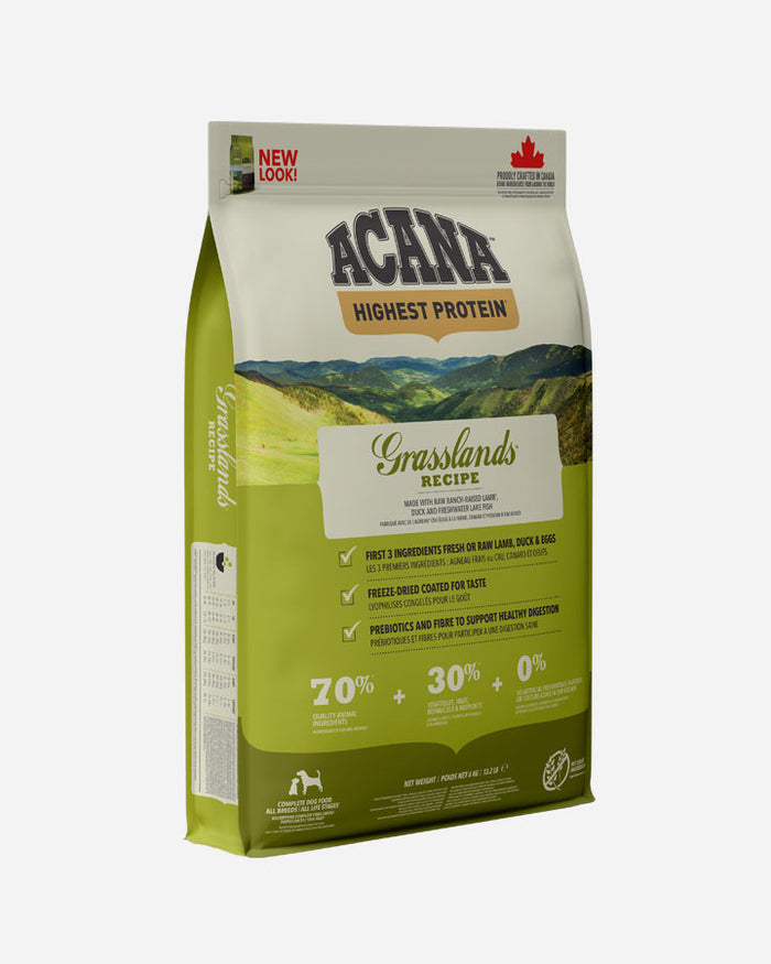 Acana Grasslands Dog Food with Lamb Duck Fish Petlux.eu