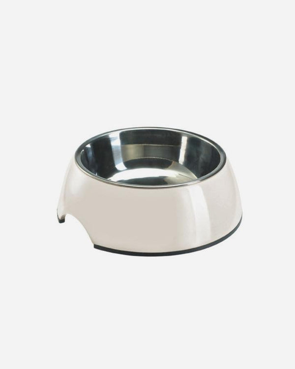 Hunter Melamine Dog Bowl - White - Petlux