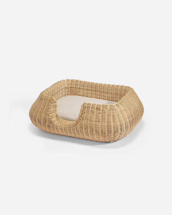 MiCara Mio - Wicker Dog Basket - Natural - Small