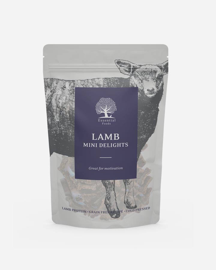 Essential Foods Lamb Mini Delights - Dog Treats - 100g