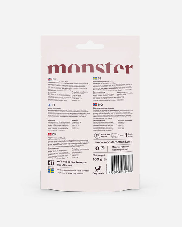 Monster Dog Treats - Pork & Peanut Butter - PetLux