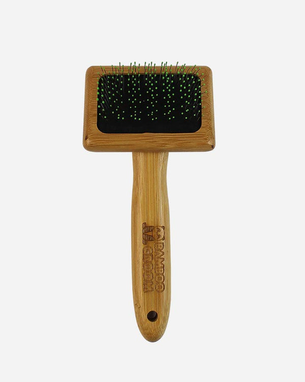 Bamboo Groom Soft Slicker Brush - Small
