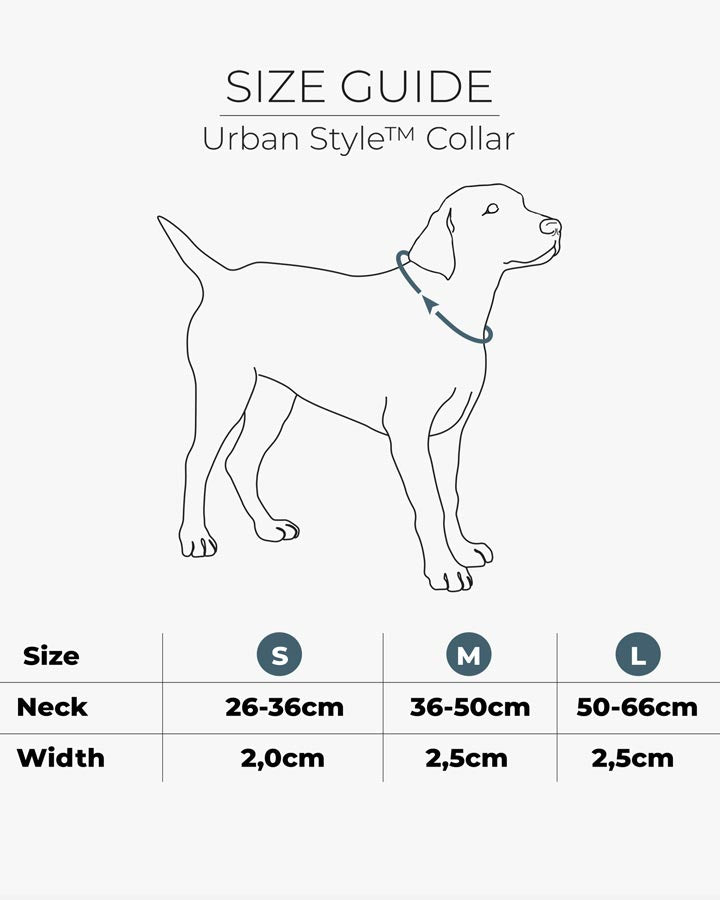 Urban Style Dog Collar Size Guide